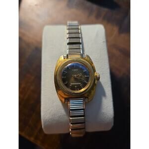 Timex Vintage Ladies Gold Mechanical Analog Watch